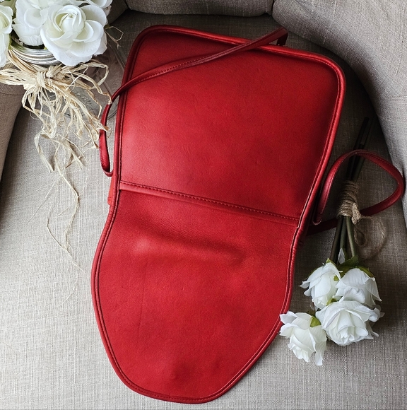 Vintage Coach Lindsay Crossbody Shoulder Bag 9888 (Red!) - Picture 6 of 15